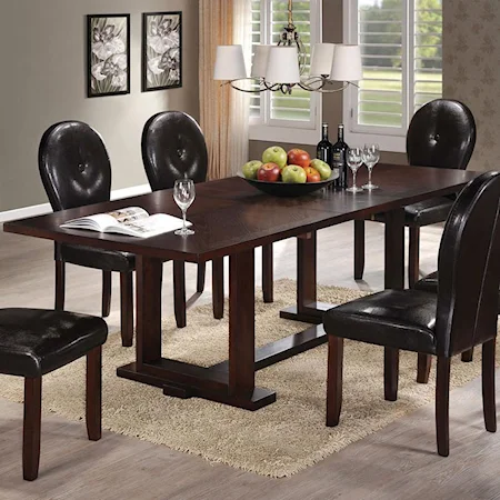 Contemporary Dining Table W/ Butterfly Leaf